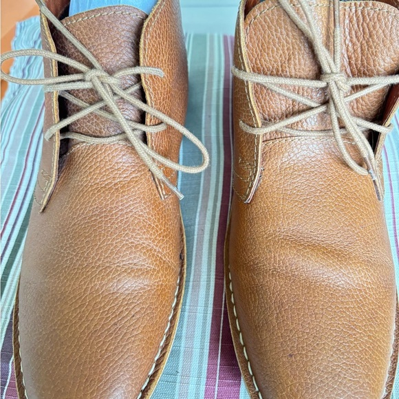 Red Tape Desert Boots In Brown Leather - Picture 5 of 11